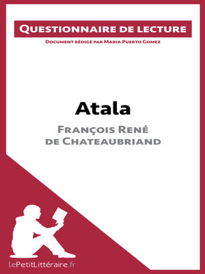 cover image of Atala de François René de Chateaubriand